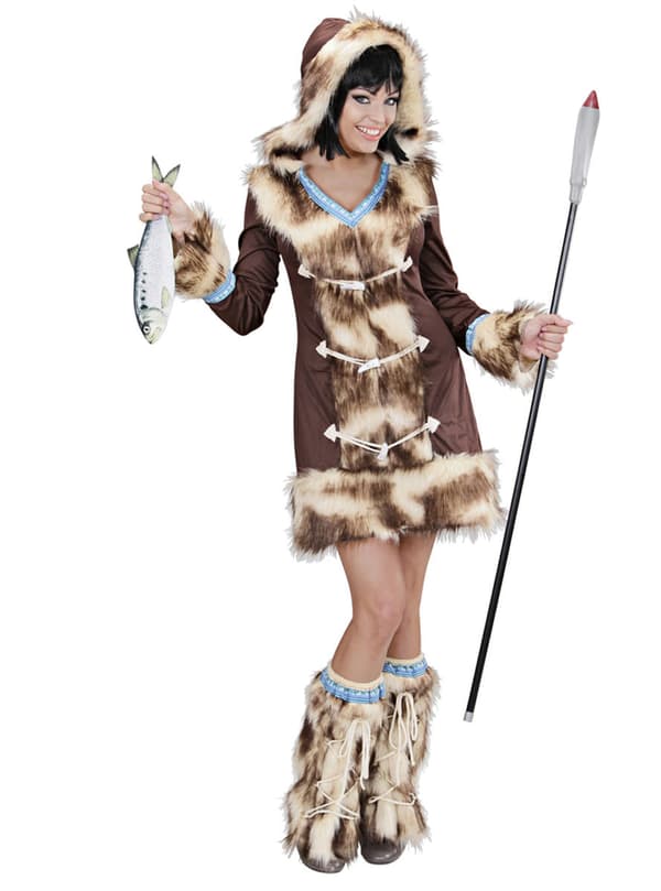 Aikaa Inuit Maskeraddräkt Dam