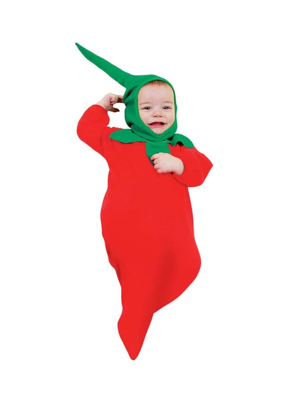 Red Pepper Kostyme for Baby 0-9 months