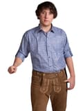 Miniatyrbild 1 av 4: Rutig skjorta blå och vit för vuxen