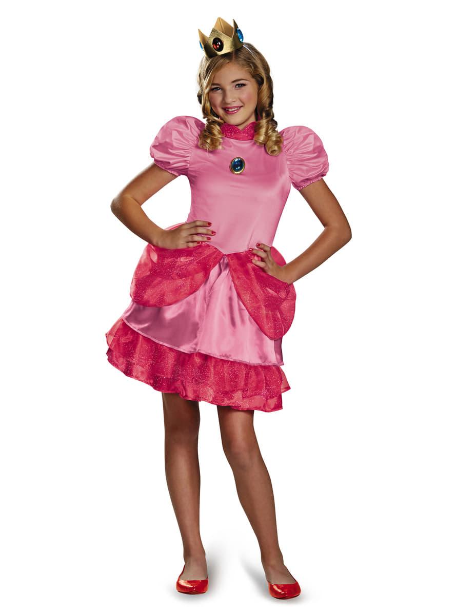 Prinsesse Peach Super Mario Bros kostyme for tenåringer
