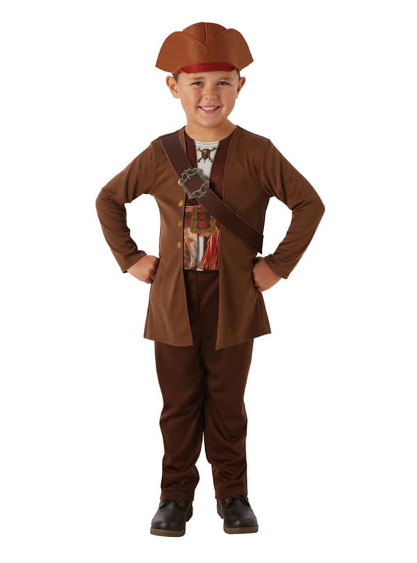 Pirates of the Caribbean - kassisk Jack Sparrow kostume til drenge 7-8 years