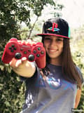 Miniatyrbild 3 av 10: Top knappar PlayStation grå dam