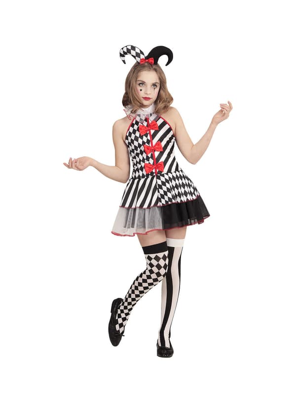 Harlequin kostume til piger 4-5 years