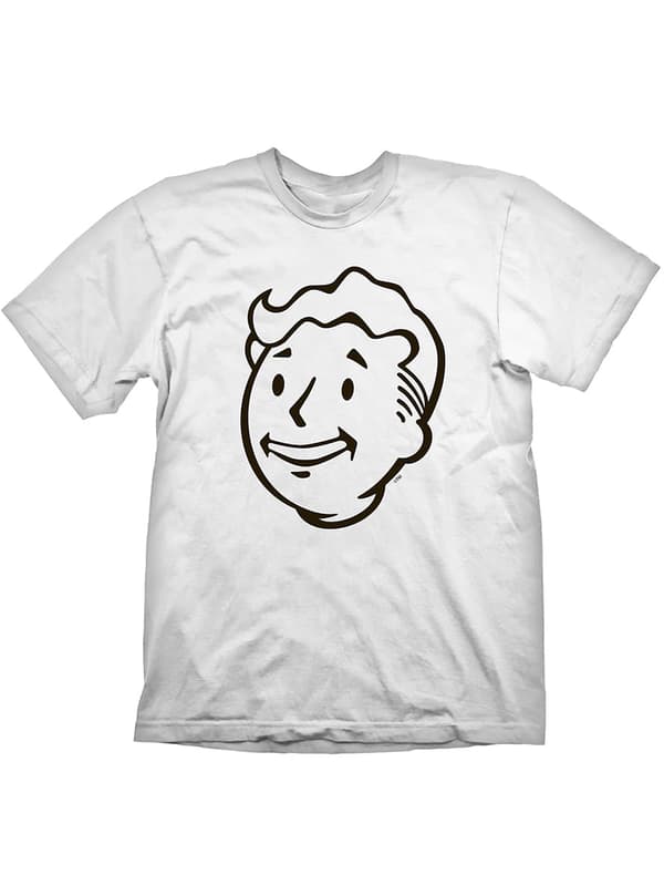 Top Fallout Vault Boy Face för vuxen S
