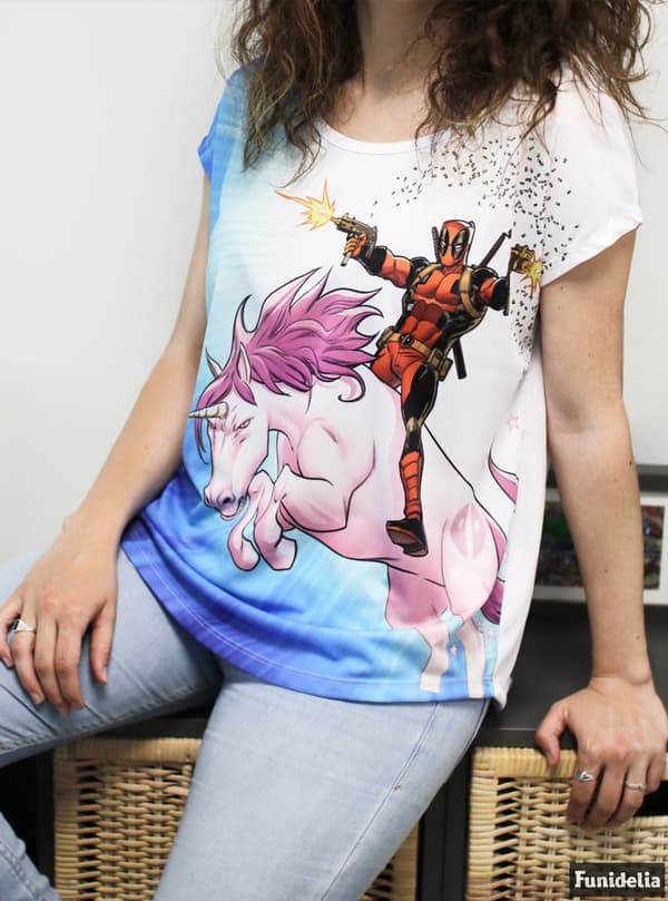 Deadpool Enhjørning T-shirt til kvinder