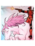 Miniatyrbillede 2 af 8: Deadpool Enhjørning T-shirt til kvinder