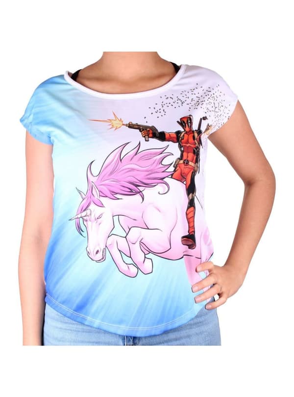 Deadpool Enhjørning T-shirt til kvinder