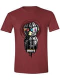 Miniatyrbillede 1 af 4: Thanos Infinity Gauntlet T-Shirt til mænd i Mørkerød - Avengers Infinity War