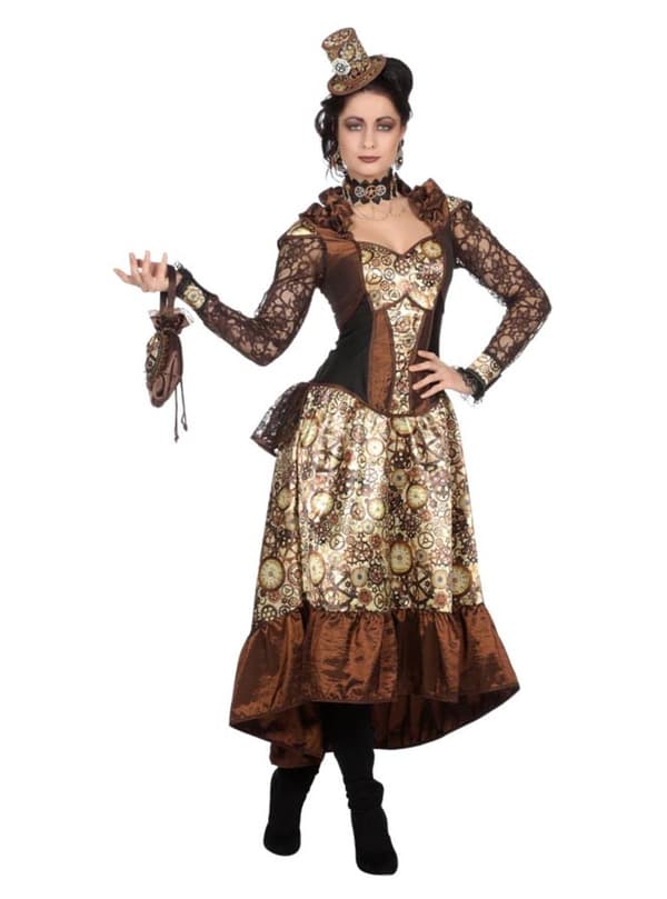 Deluxe Steampunk kostume til kvinder M