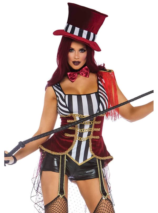 Maskeraddräkt cirkus djurtämjare sexig dam