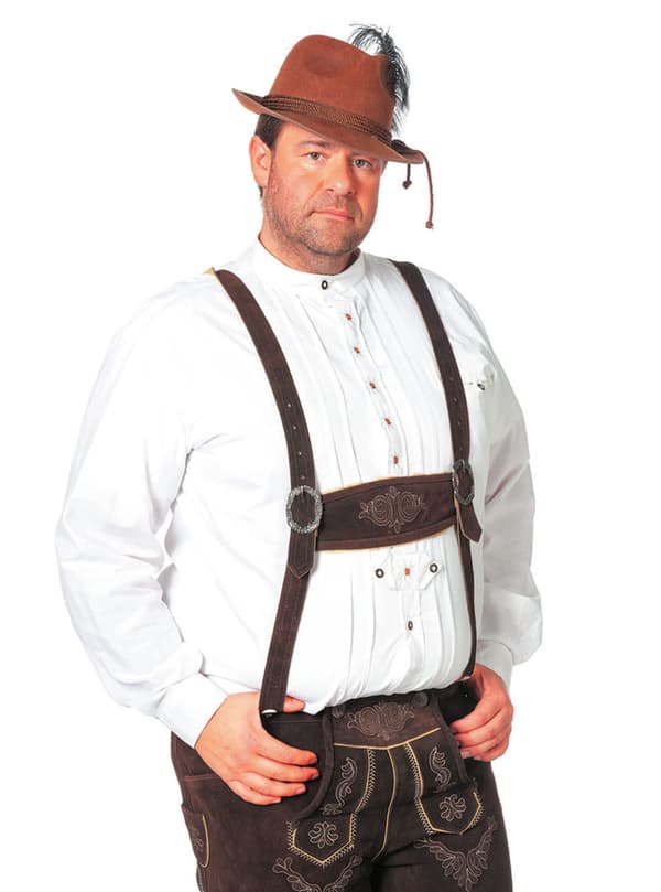 Skjorta Oktoberfest vit vuxen