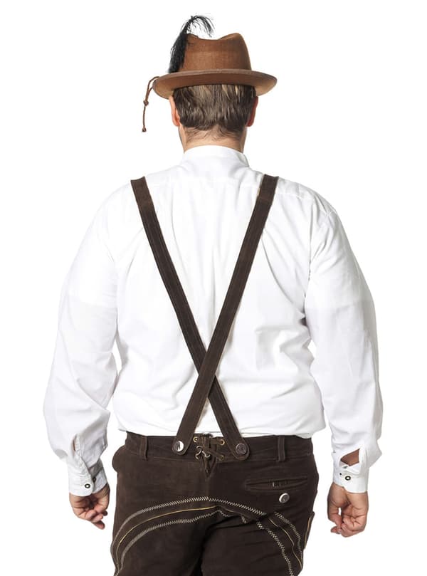 Skjorta Oktoberfest vit vuxen