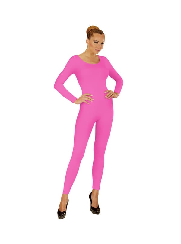 Neon-pink bodysuit