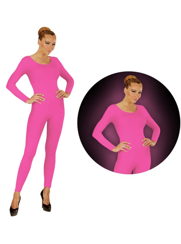 Body rosa självlysande dam XL
