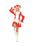 Miniatyrbild 1 av 2: Maskeraddräkt majorette röd för barn