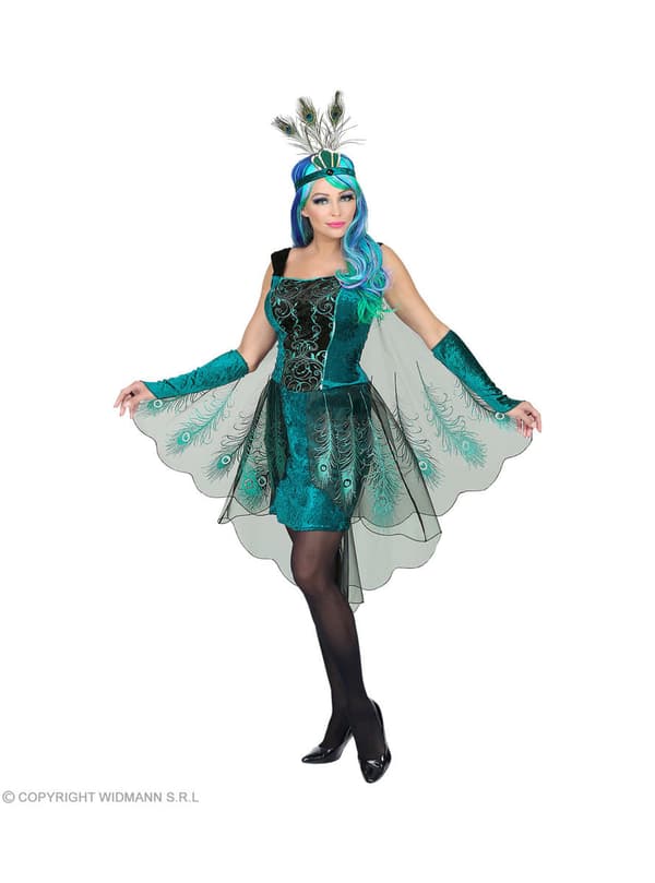 Påfugle kostume til kvinder