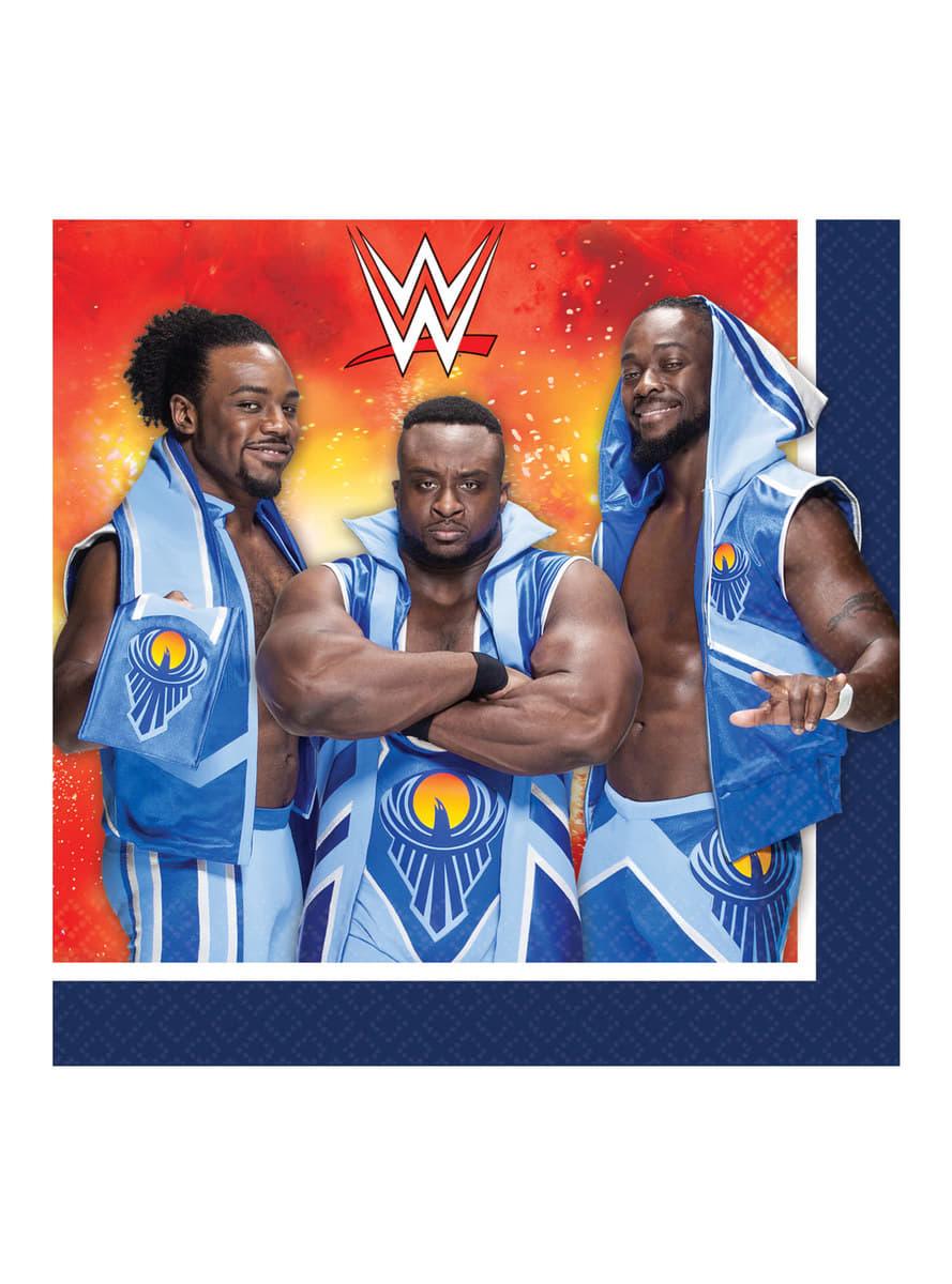 Sæt af 16 WWE servietter
