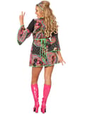 Miniatyrbillede 4 af 8: Neon hippie kostume til kvinder