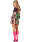 Miniatyrbillede 3 af 8: Neon hippie kostume til kvinder
