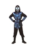 Miniatyrbild 1 av 6: Maskeraddräkt cyber ninja blå för barn