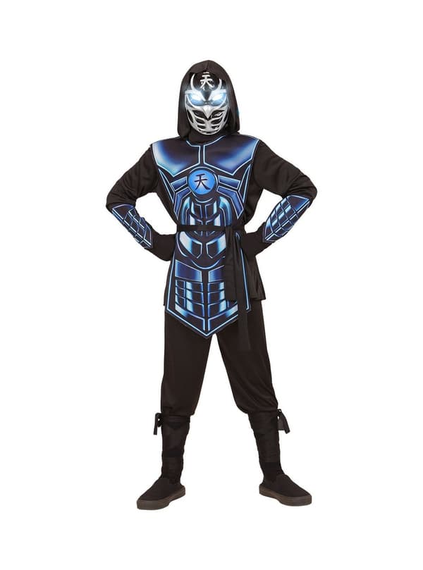Lasten sininen Ninja-asu 8-10 years
