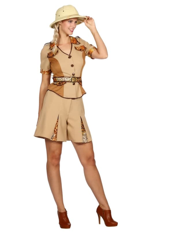 Safari kostume til kvinder