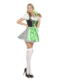 Miniatyrbilde 2 av 8: Grønt Oktoberfest kostyme til dame