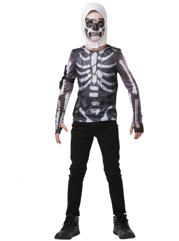 Fortnite Skull Trooper T-shirt til teenagere 13-14 years