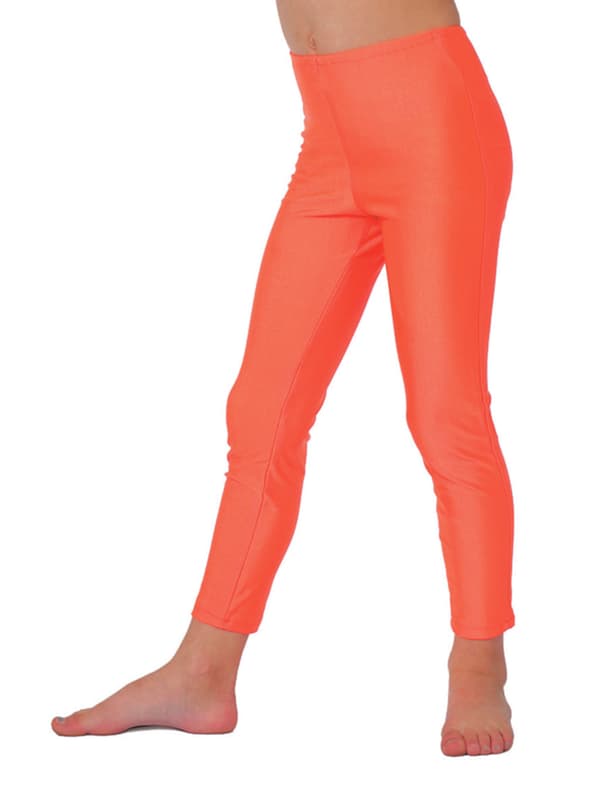 Leggings disco 70-tal orange barn 11-12 years