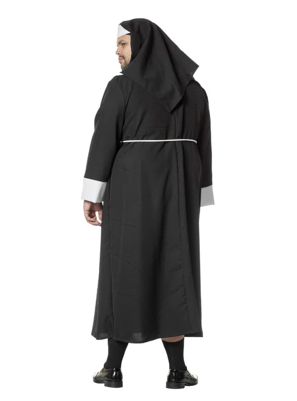 Maskeraddräkt nunna svart vuxen