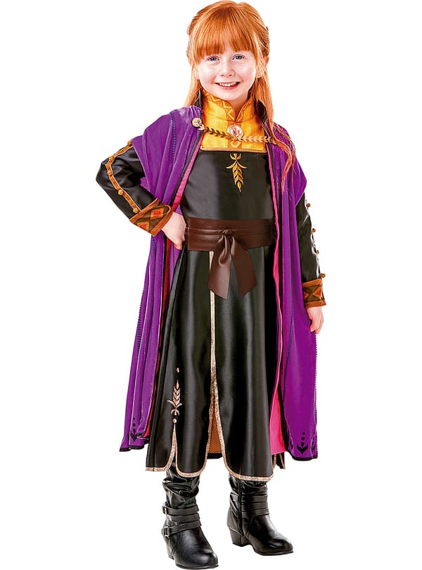 Anna Frost premium kostume til piger - Frost 2 3-4 years