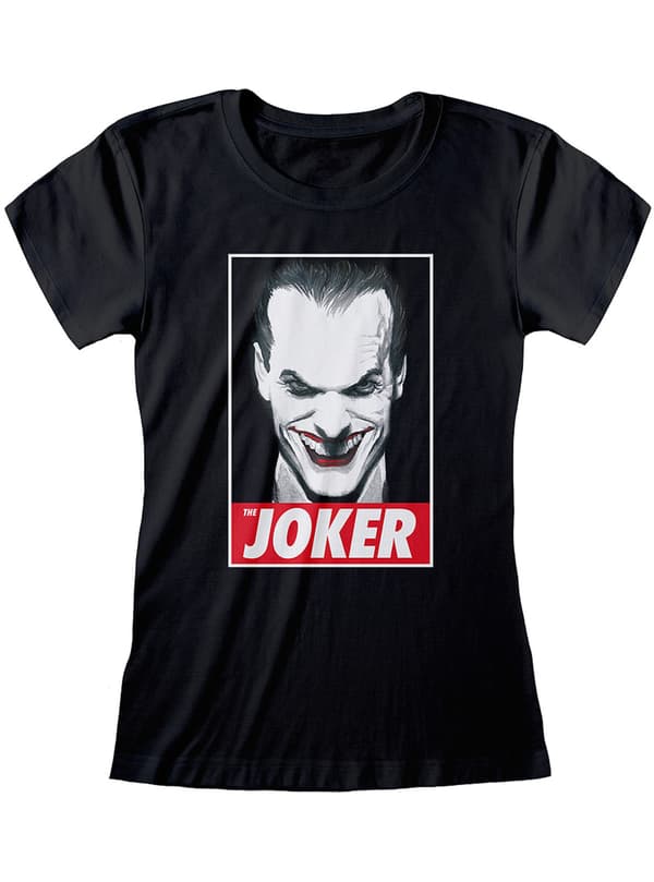 Joker T-shirt för henne svart - DC Comics