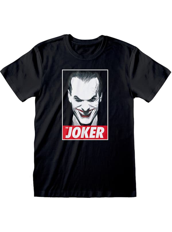 Joker T-shirt til mænd i sort - DC Comics