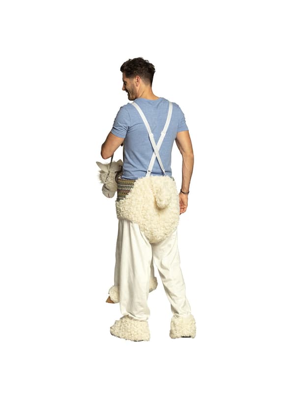 Lama ride on kostume til voksne