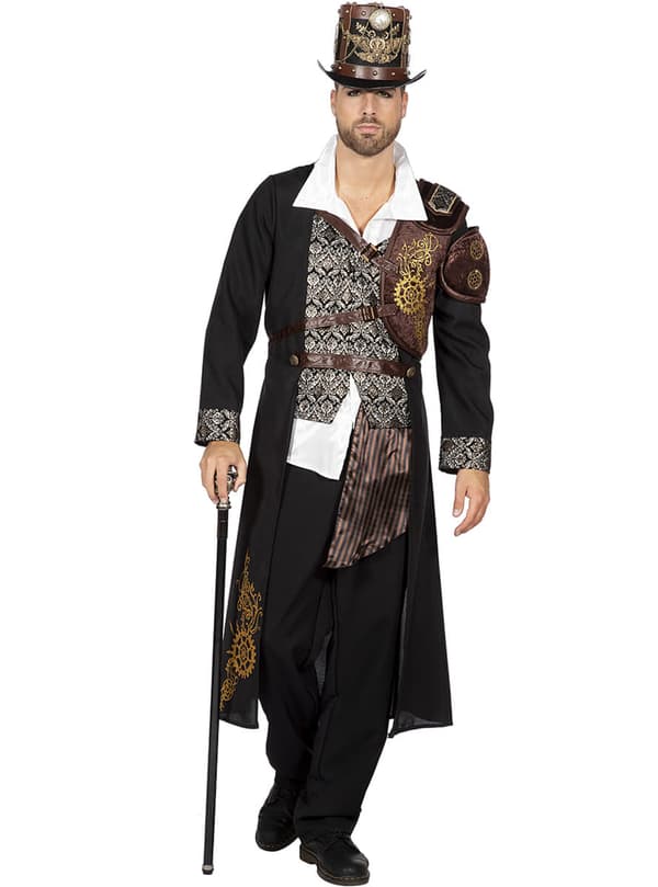 Steampunk Vest til Menn i Brun XXL-XXXL