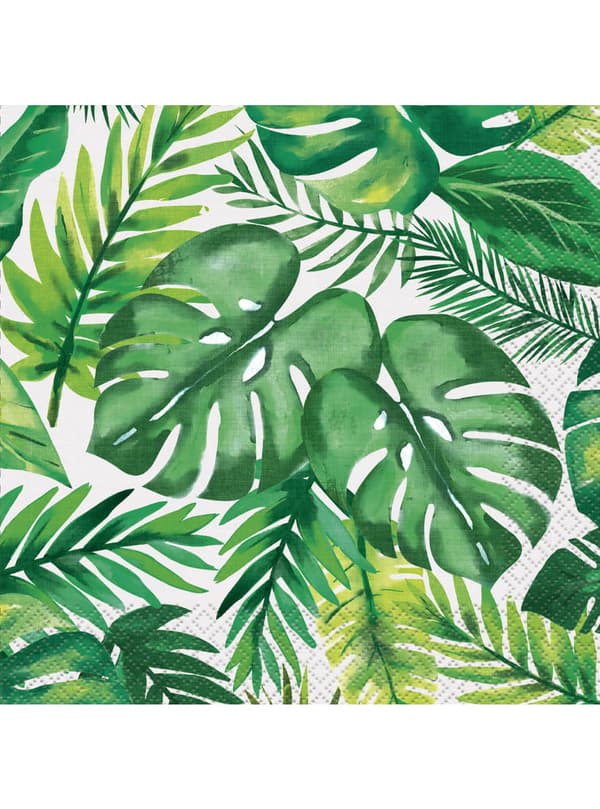16 servetter tropical summer (33x33 cm) - Palm Tropical Luau