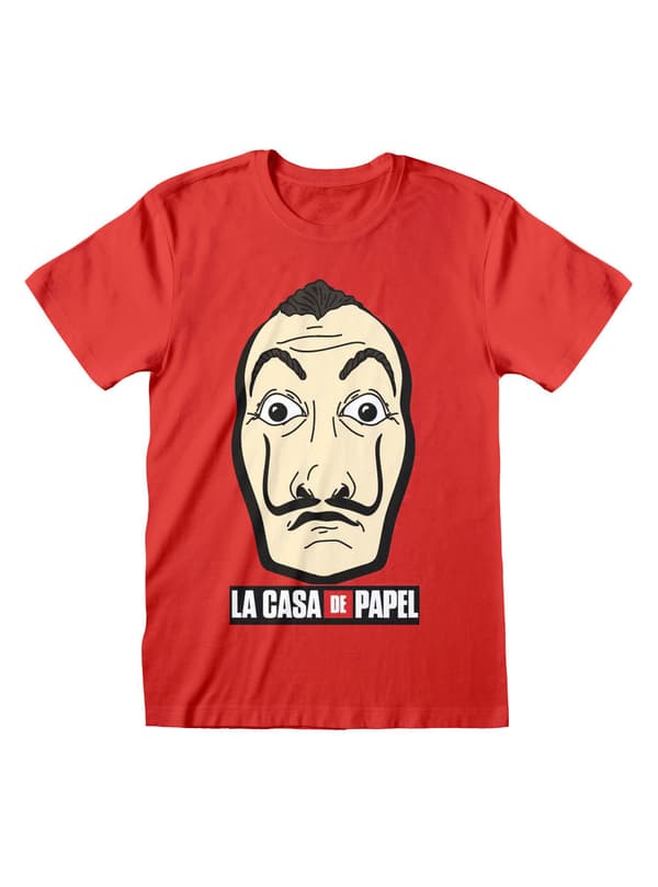Papirhuset T-shirt voksne i rød M