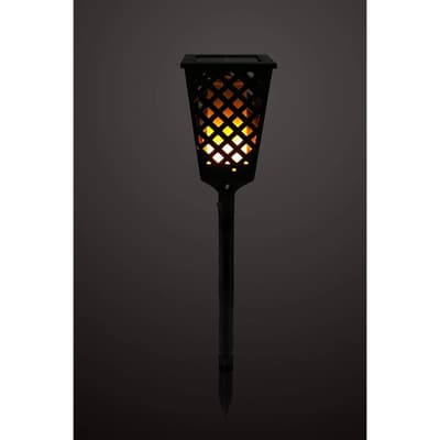 LED SOLCELSLAMPA SPJUT MED FLAMMA 64,5 cm