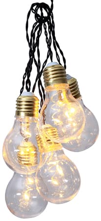 Glow Party Light med plasthöljen 100cm. 5 Ljus