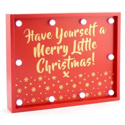 `Have Yourself A Merry Little Christmas` LED Lights Sign