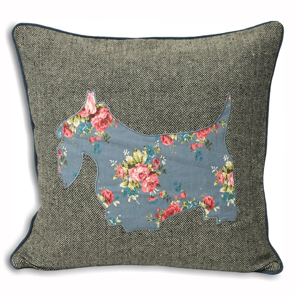 Riva Home Sweet Cottage Scottie Dog Cushion Cover