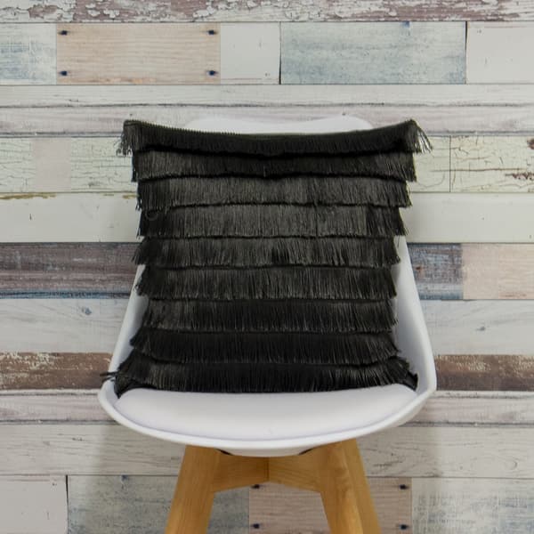 Furn Flicker Tiered Fringe Cushion Cover