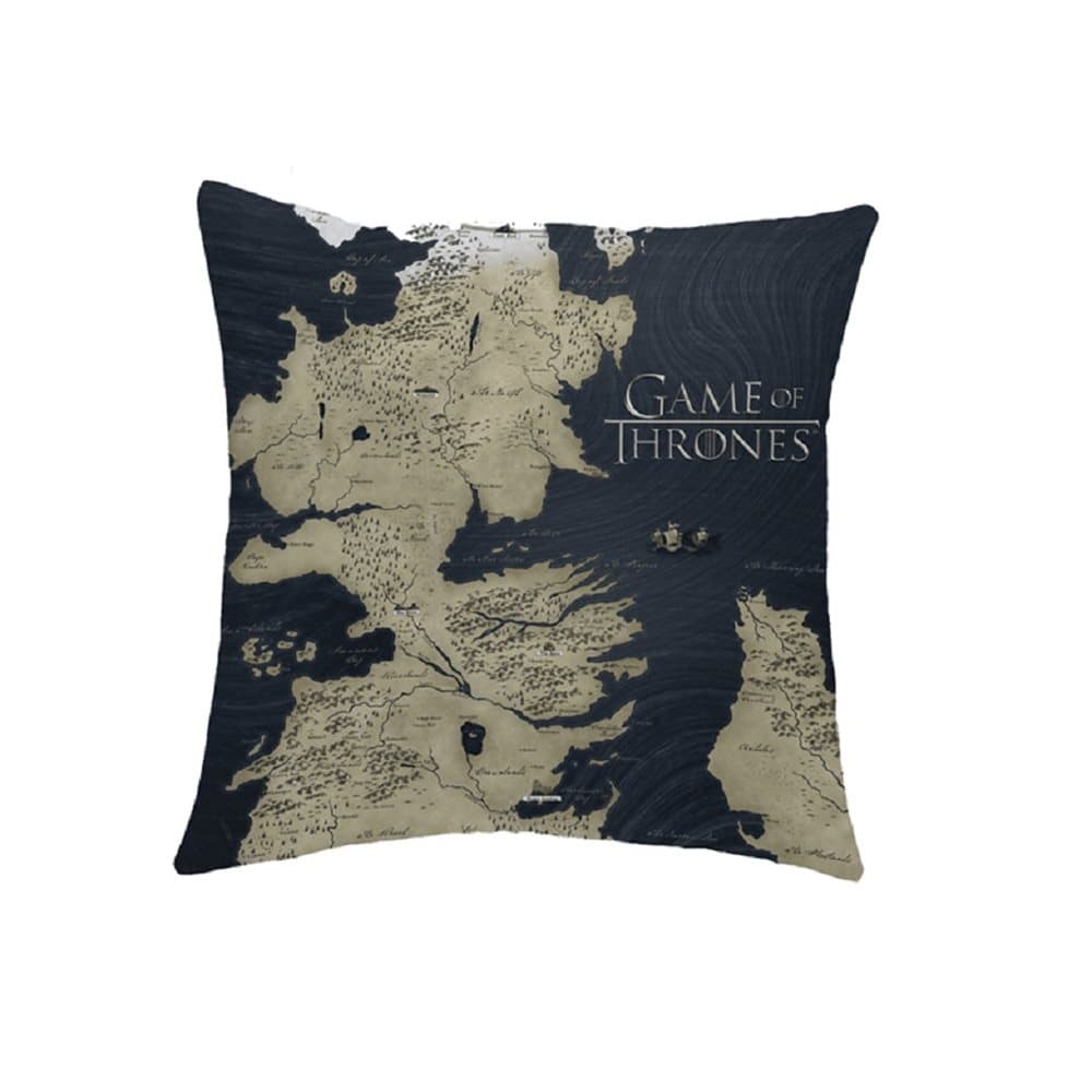Game Of Thrones Canvas Cushion with Westeros Design
