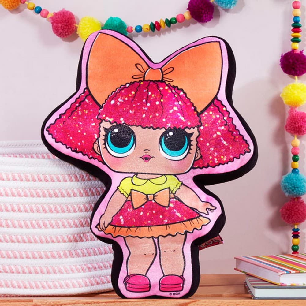 LOL Surprise Glitter Queen Shaped Cushion