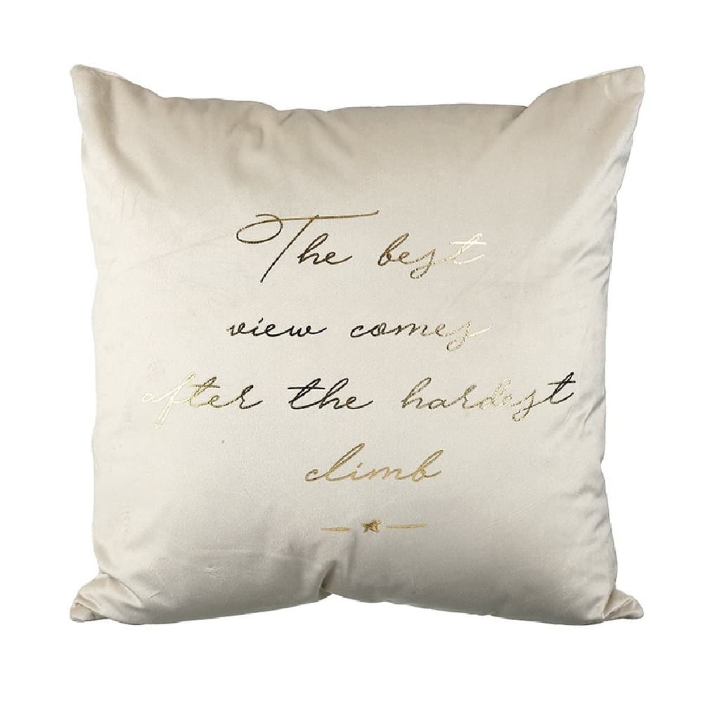 The Best View Scripted Cushion