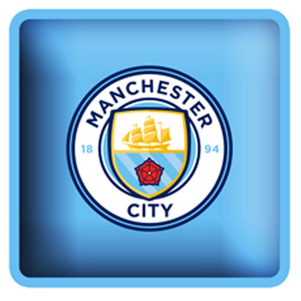 Manchester City FC Official Football Crest Square Cushion