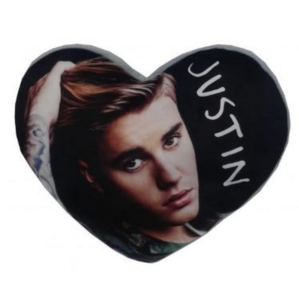 Justin Bieber Heart Shaped Cushion