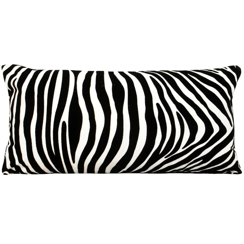 Riva Home Zanzibar Zebra Print Rectangular Polyester Filled Cushion
