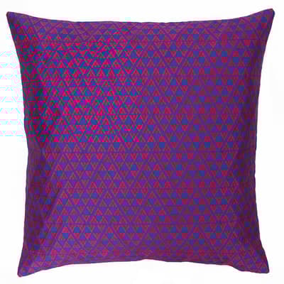Riva Home Louvre Geometric Triangle Design Feather Filled Cushion