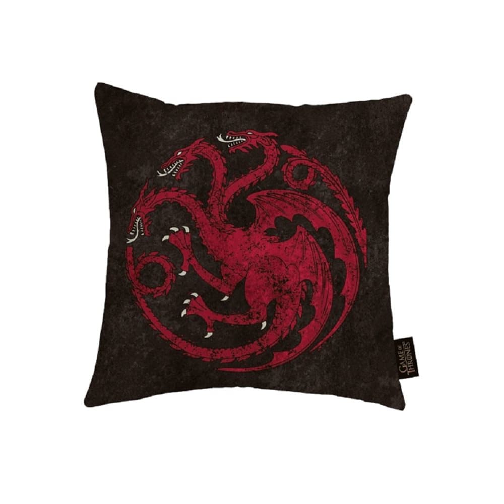 Game of Thrones Canvas Cushion with Targaryen Design